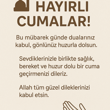 🌙 Hayırlı Cumalar! event image